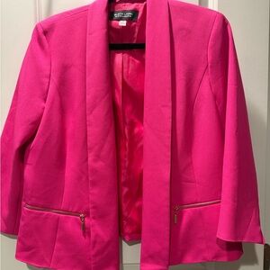 Black Label by Evan Picone Vibrant Pink Blazer